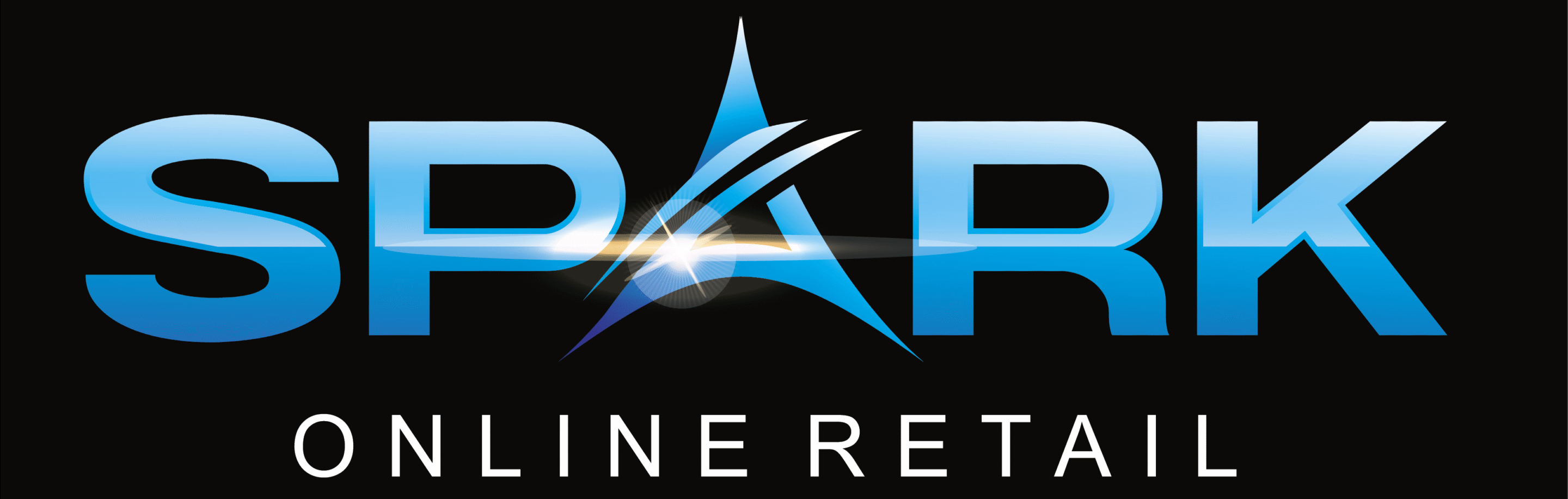 Spark Online Retail logo with black background